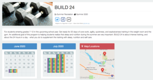 Build 24 Fitness Program for grades 7-12