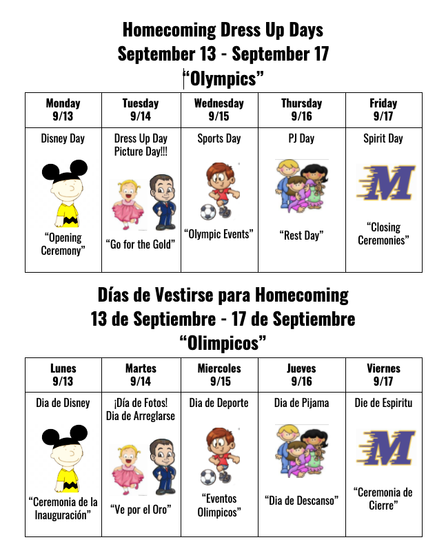 Elementary Dress Up Days