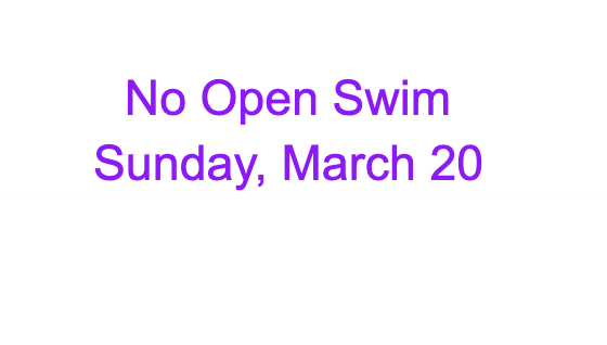 No Open Swim