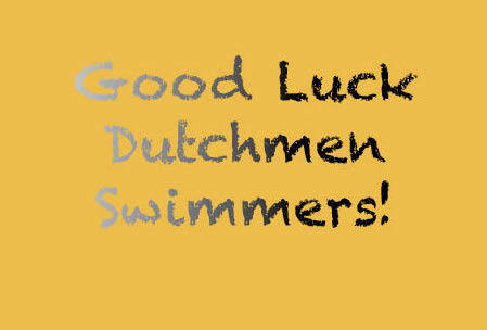 Good luck swimmers