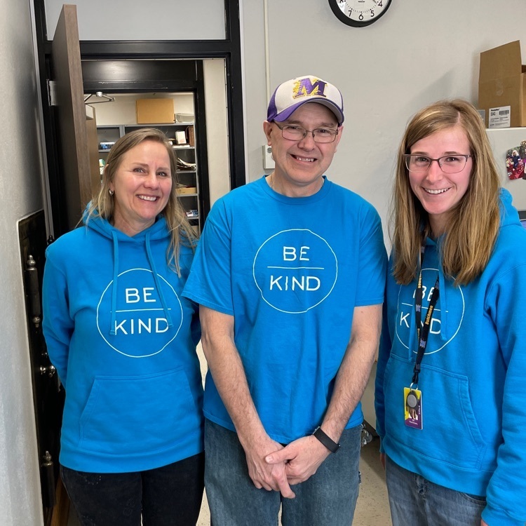 staff with be kind shirts